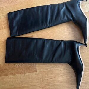 STAUD WALLY KNEE HIGH LEATHER BOOTS